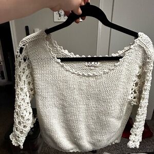 Vintage Rico’s knitting Women's Cream Sweater